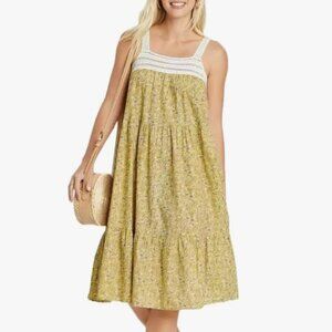 Universal Thread Target Ditsy Floral Crochet Boho Sleeveless Midi Dress Size M